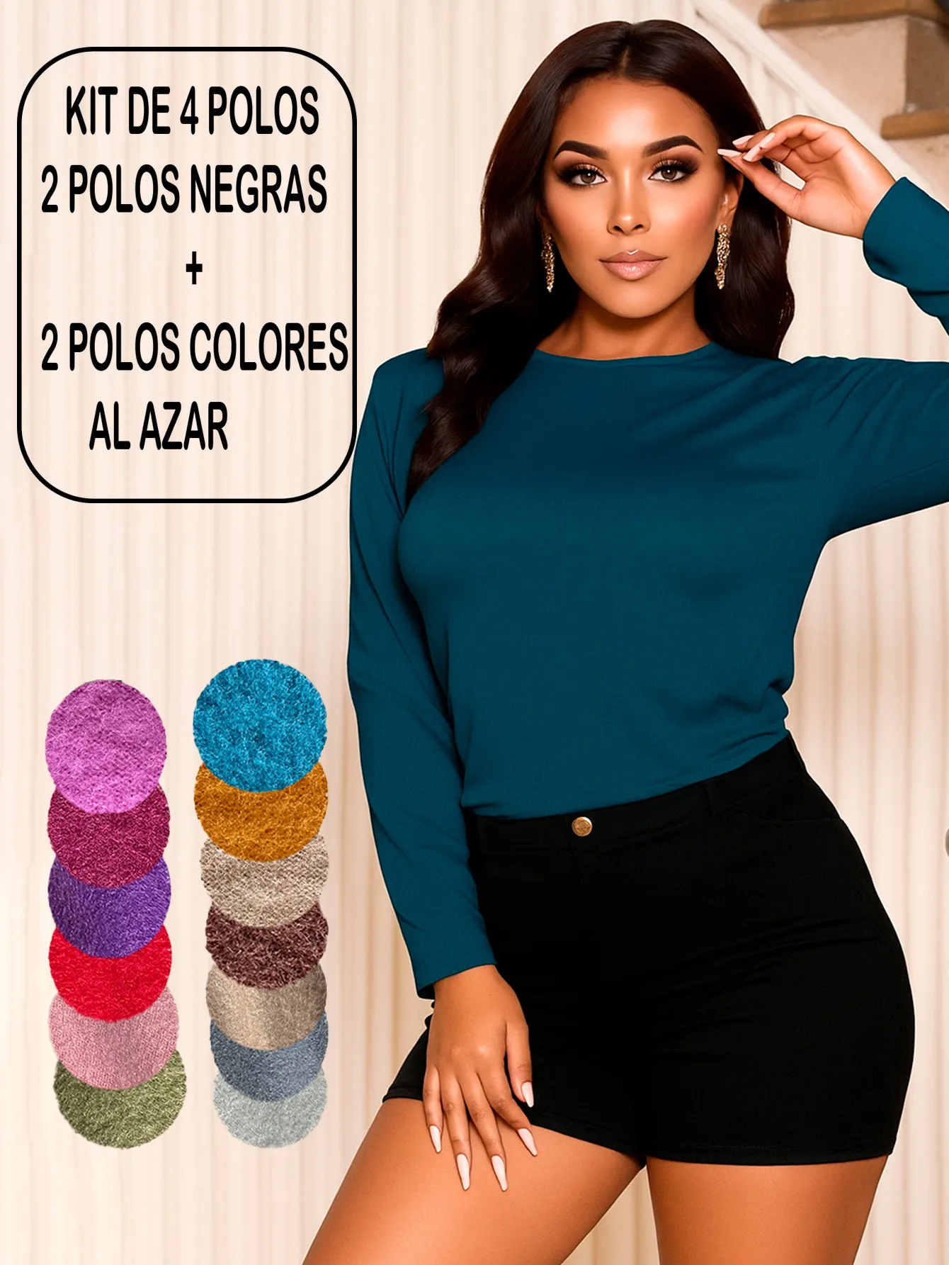POLO - 12 NUEVOS COLORES 4 PIEZAS 3255